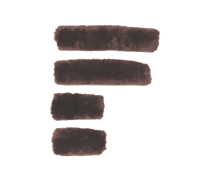 Sheepskin set halter Kentucky brown kuva