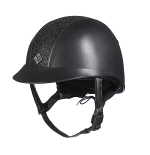 Charles Owen AYR8 Plus Leather Look, sparkly ratsastuskypärä kuva