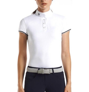 Cavalleria Toscana 3-Stripe Competition Polo image