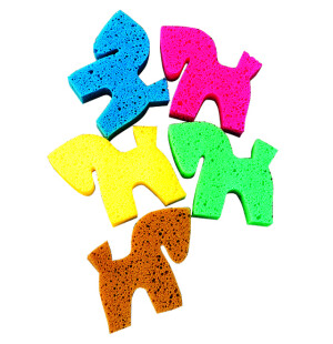 Pesusieni hevosmuotoinen kuva