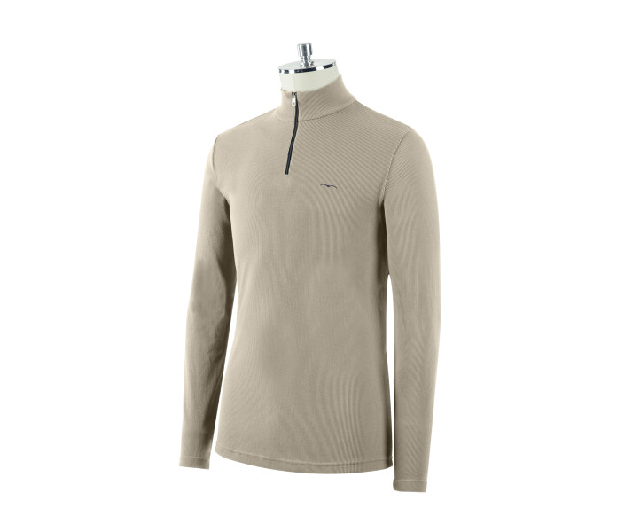 Animo Alaska miesten half zip poolo beige kuva