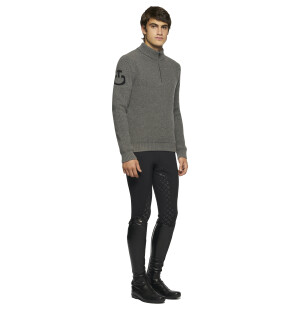 Cavalleria Toscana Men's Half Zip Turtleneck Sweather image