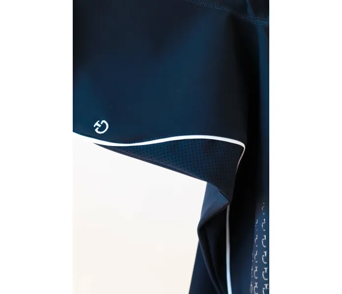 PAD147 JE115 High waist perforsted leggings navy2 image