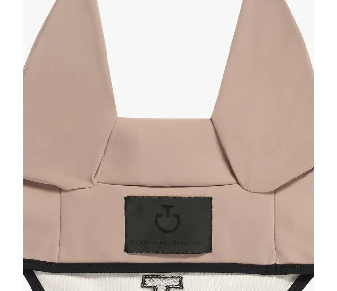 CUF075 Cavalleria Toscana LIGHTWEIGHT JERSEY EAR BONNET roosa image
