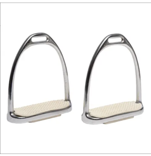 Stigbyglar med vita gummiplattor, 12 cm image