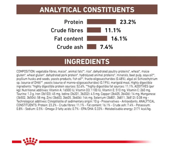 vhn gi high fibre dog dry b1 mv7 image