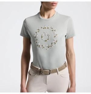 Cavalleria Toscana T-paita kukkakirjailulla kuva