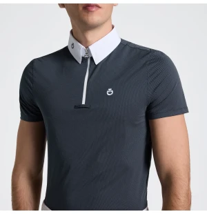 Cavalleria Toscana Miesten Jersey Lyhythihainen Zip Kilpailupaita kuva