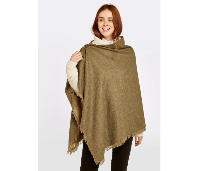 ladies tweed poncho elm hazelwood 354467 4 image