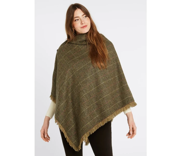 ladies tweed poncho thistle hazelwood 354468 4 image