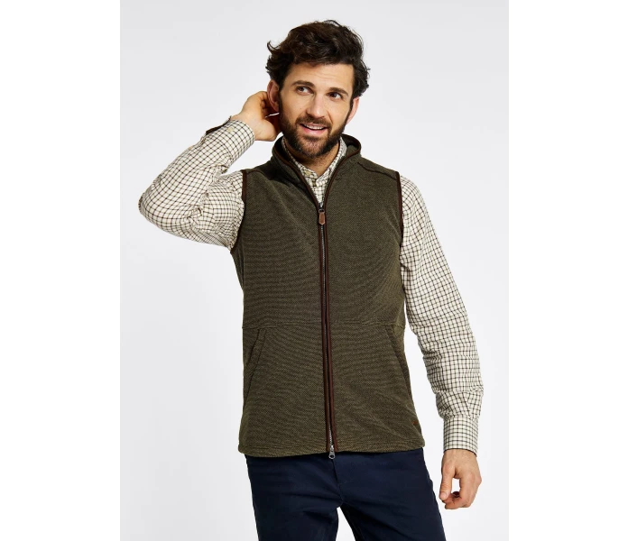 mens fleece gilet olive lifford 440109 4 image
