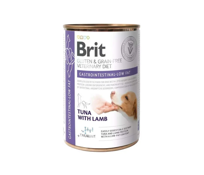 brit veterinary diet dog grain free gastrointestinal salmon pea 400 g d5 kuva