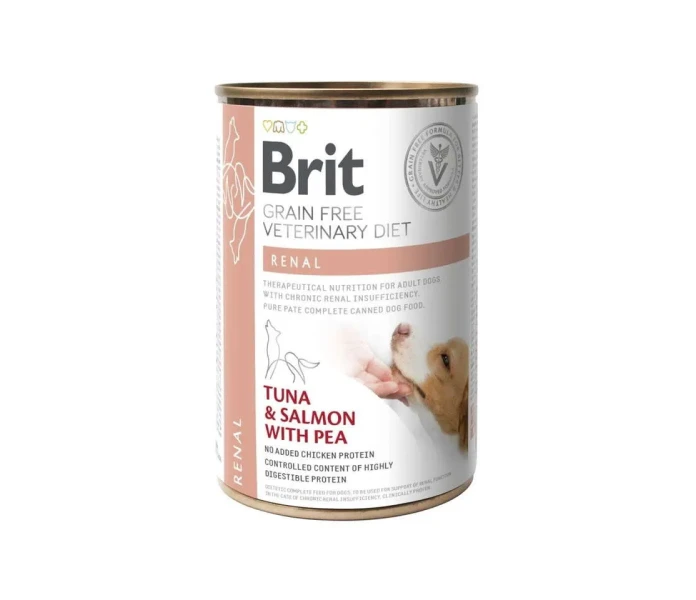 brit gf veterinary diets dog can renal 400g az 68 kuva