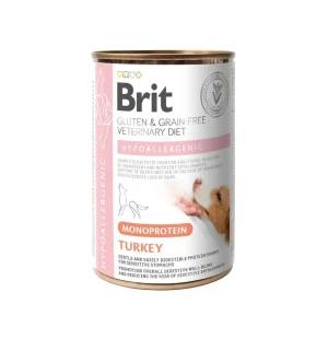 Brit Dog Hypoallergenic + Monoprotein Turkey Can 400g kuva