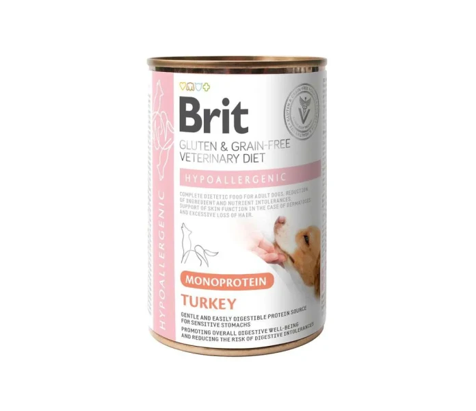 214759 Brit Veterinary Diet Dog Hypoallergenic Monoprotein Turkey 400g kuva