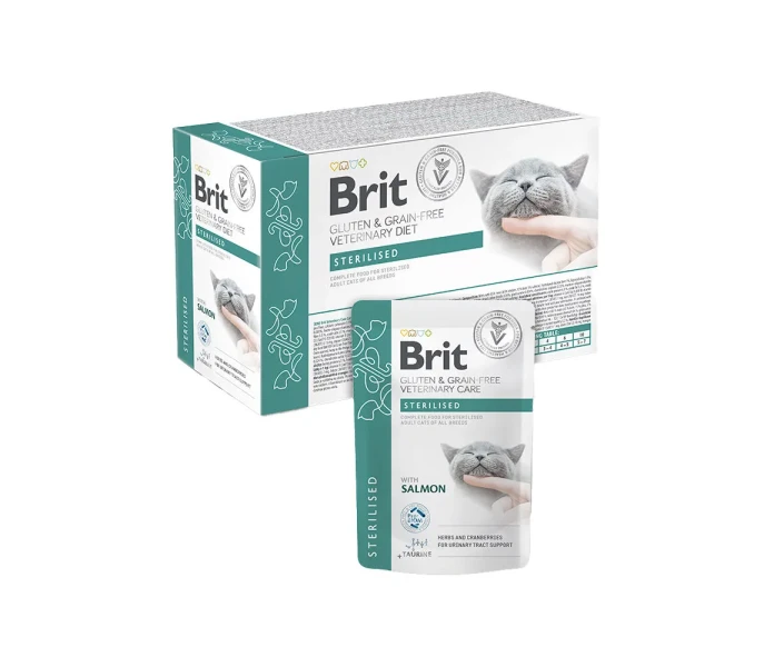 brit veterinary diet cat grain free sterilised pouch 225622 1000 none kuva
